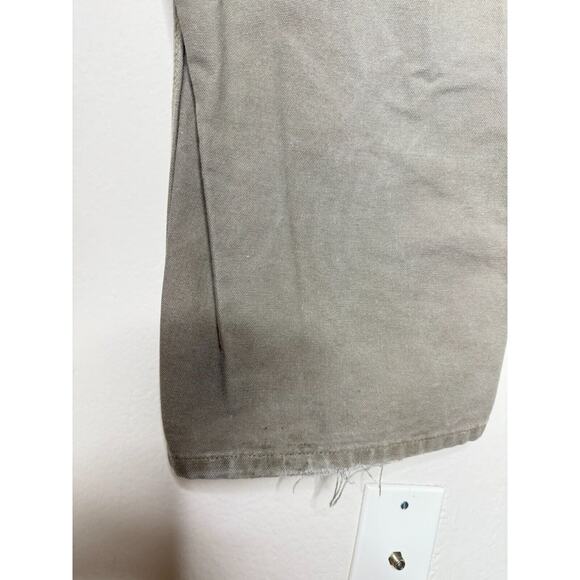 Carhartt 32x30 Tan Dungaree Fit Carpenter Pants Painter Workwear Distressed - Picture 6 of 12